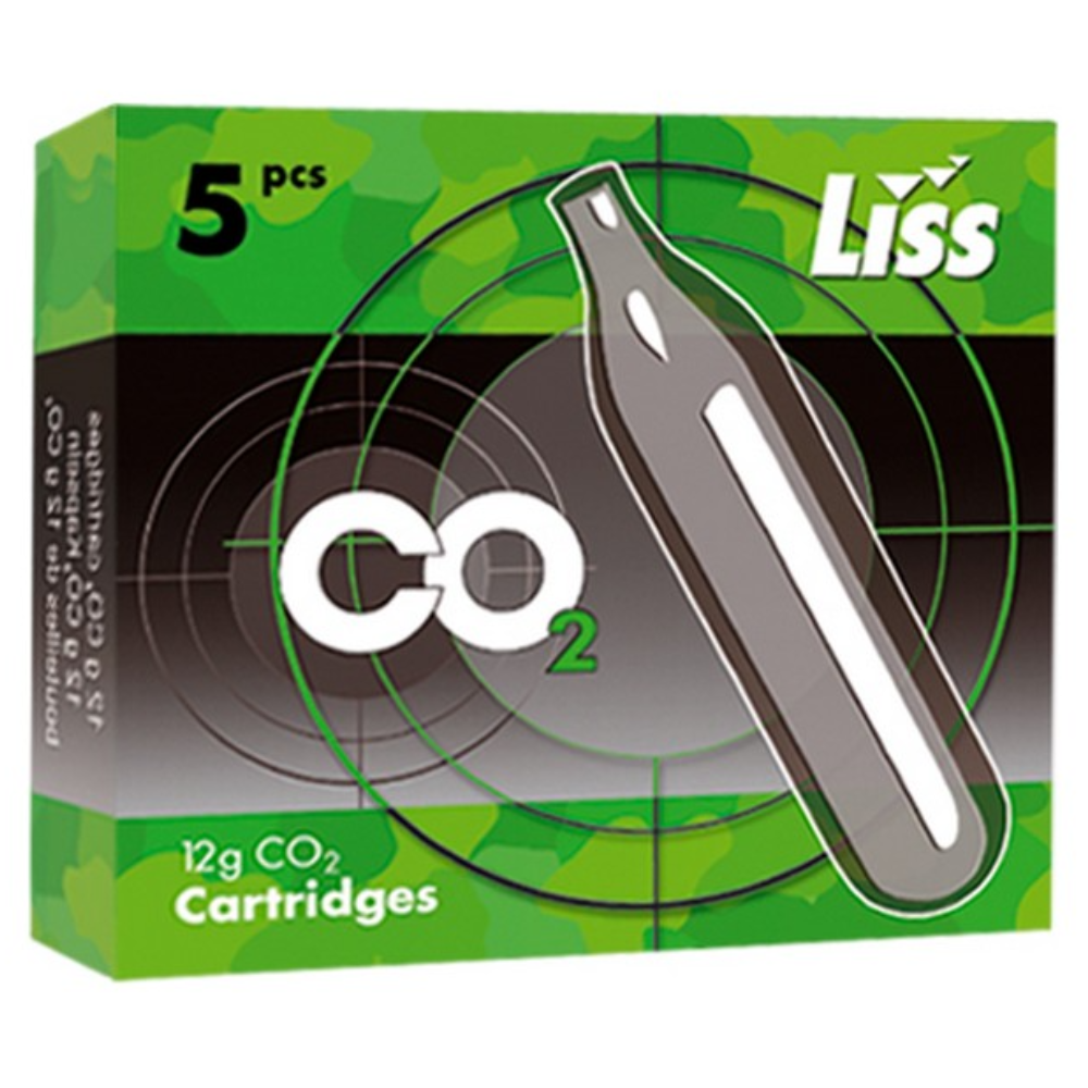 Liss CO2 12g Cartridges Non-Threaded (10pc Boxes)