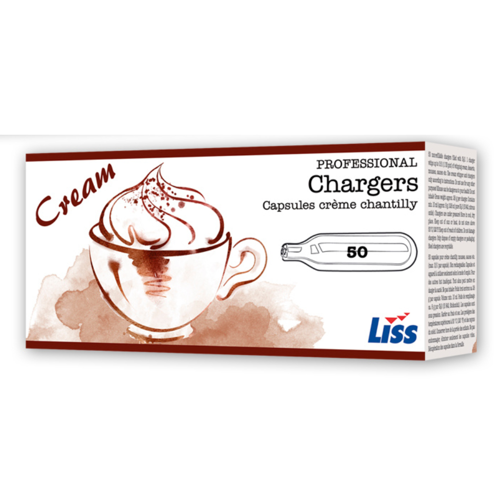 Liss N2O Cream Chargers (50pc Boxes)