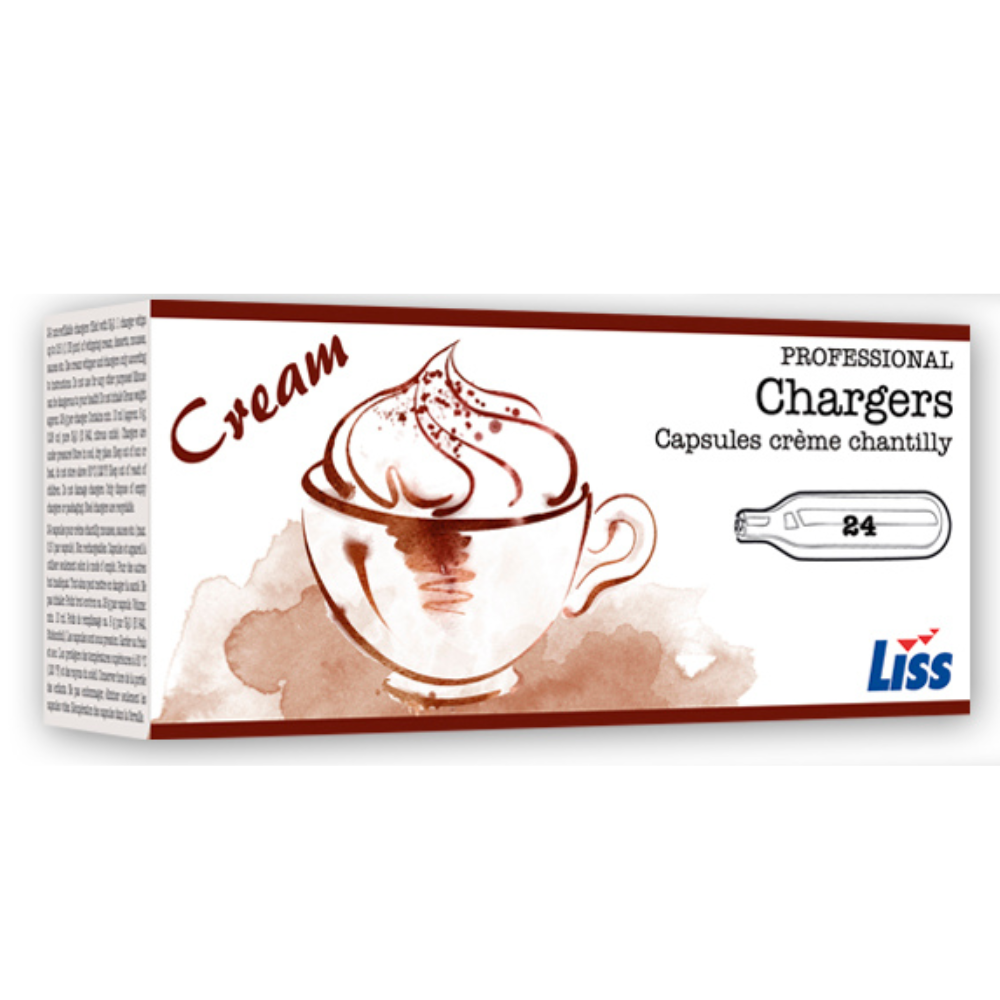 Liss N2O Cream Chargers (24pc Boxes)
