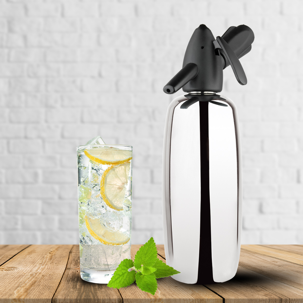 Liss Soda Siphone - 4pcs (Stainless Steel) 1.0L