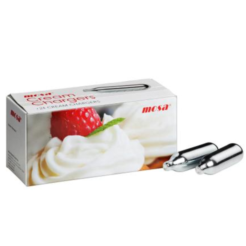 Mosa N2O Cream Chargers 7.5g (24pc Boxes)