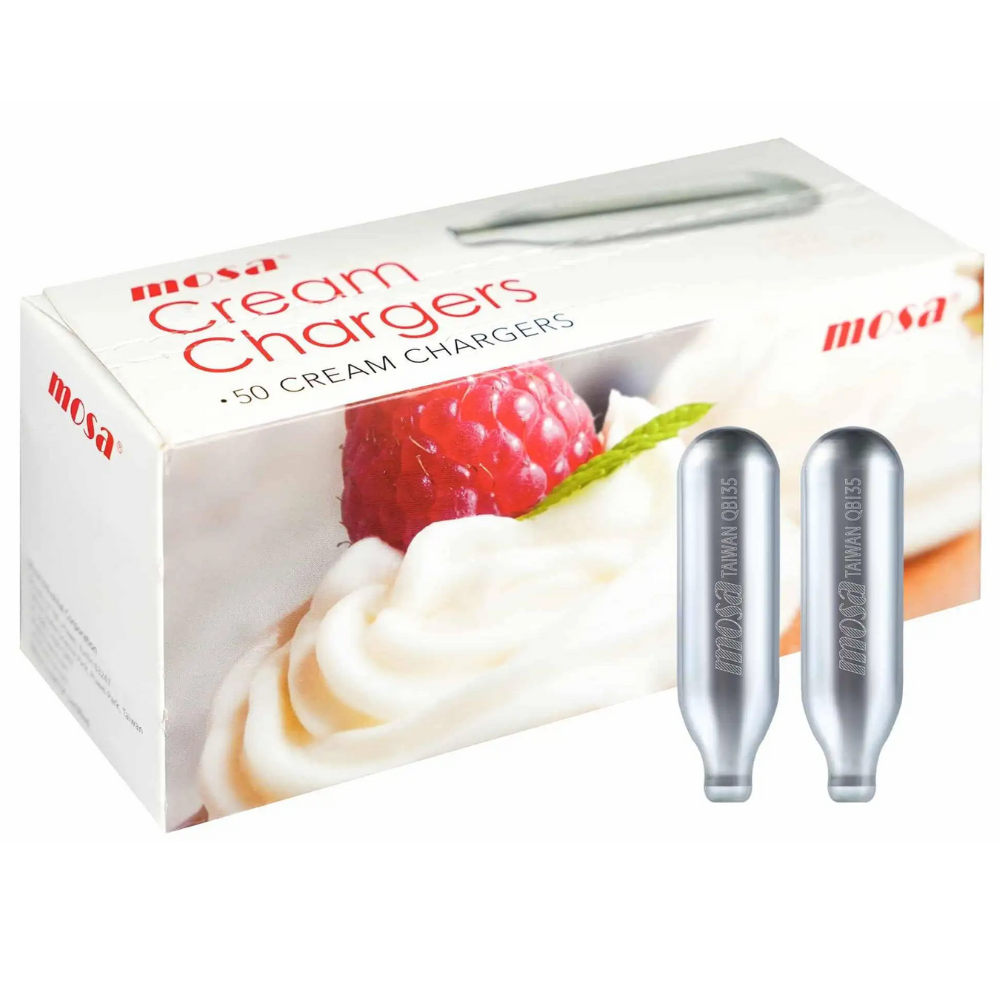 Mosa N2O Cream Chargers 7.5g (50pc Boxes)