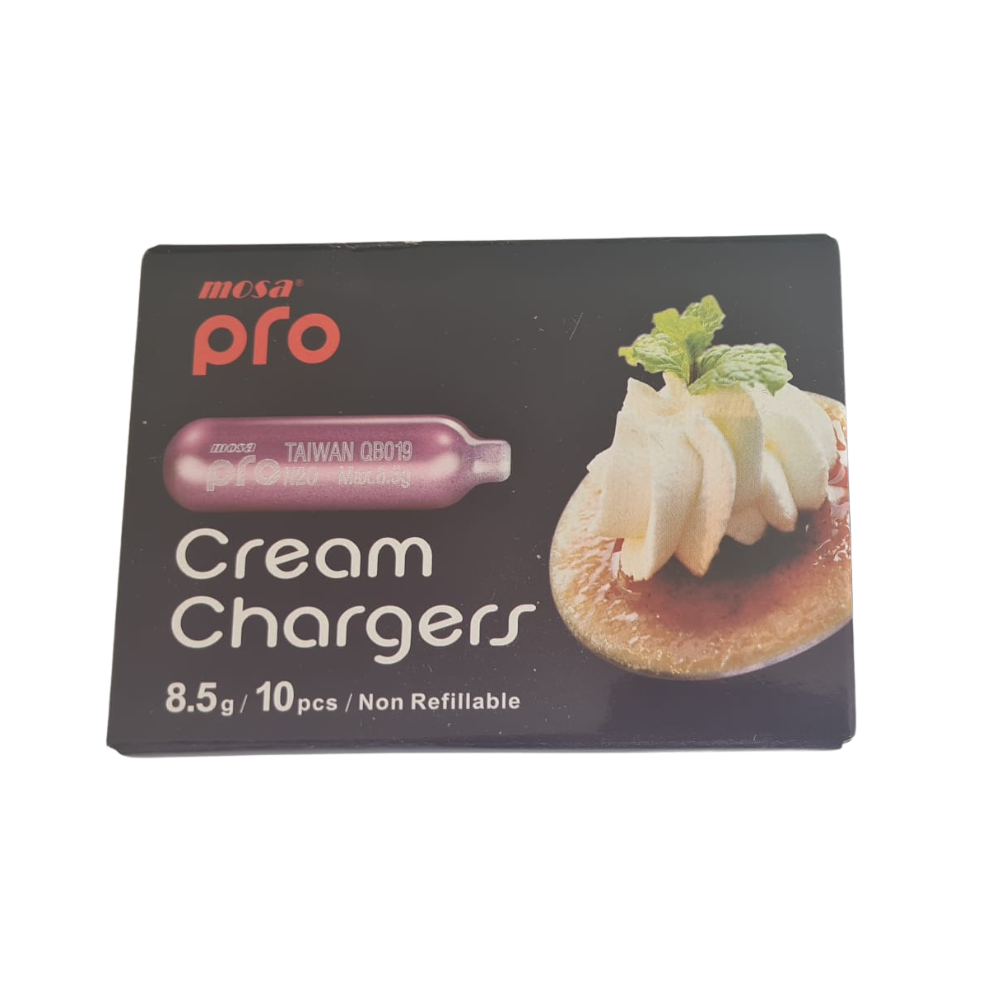 Mosa N2O Cream Chargers 8.5g (10pc Boxes)