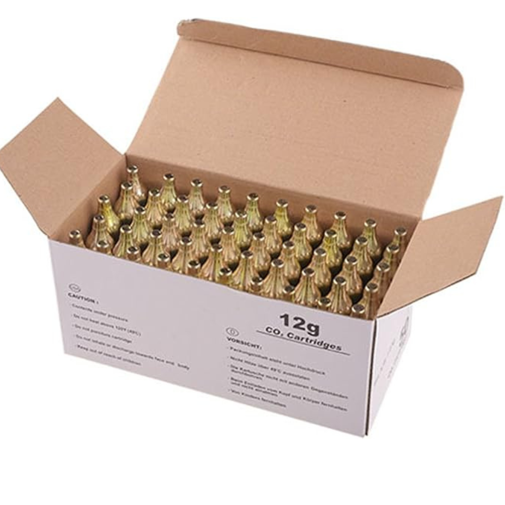 Mosa CO2 12g Threaded Cartridges - Case 500pcs (50pc Boxes)