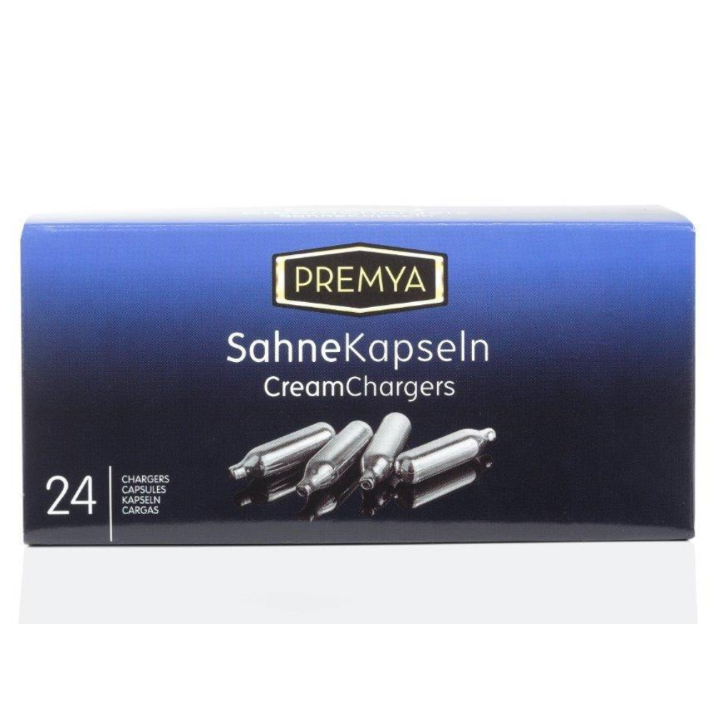 Premya N2O Cream Chargers - Case 600pcs (24pc Boxes)